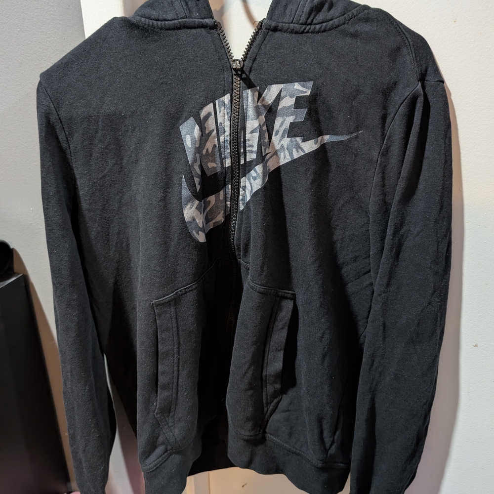 Nike Black Camo Logo Hoodie